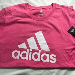Adidas Kids Tee in Bold Pink